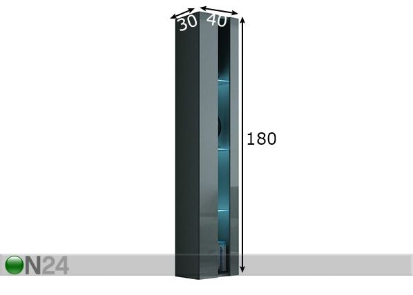 Seinäkaappi 40 cm mitat