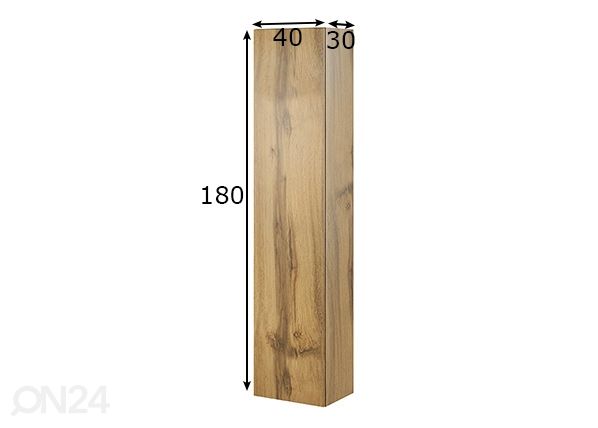 Seinäkaappi 40 cm mitat