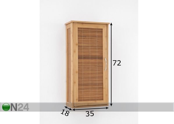 Seinäkaappi BALI 3 mitat