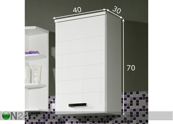 Seinäkaappi ELEGANCE mitat