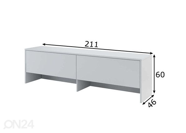 Seinäkaappi Lenart BED CONCEPT mitat