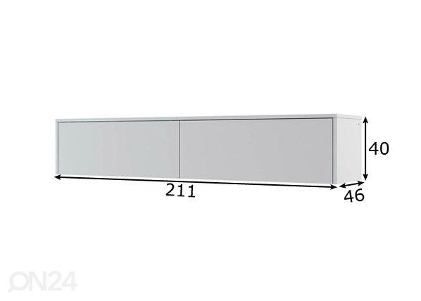 Seinäkaappi Lenart BED CONCEPT mitat