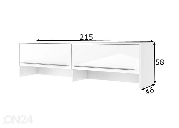 Seinäkaappi Lenart CONCEPT PRO mitat
