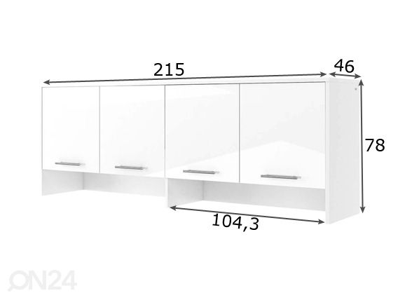 Seinäkaappi Lenart CONCEPT PRO mitat