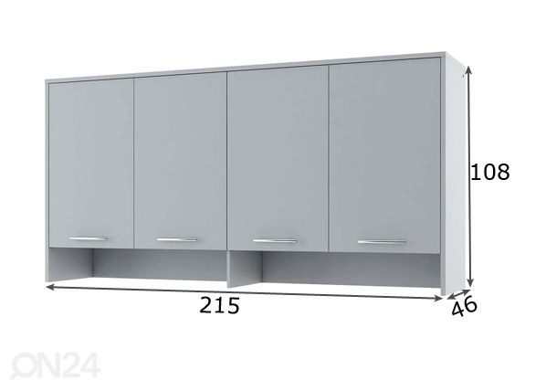 Seinäkaappi Lenart CONCEPT PRO mitat