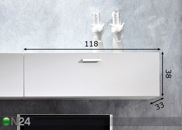 Seinäkaappi LINEA mitat