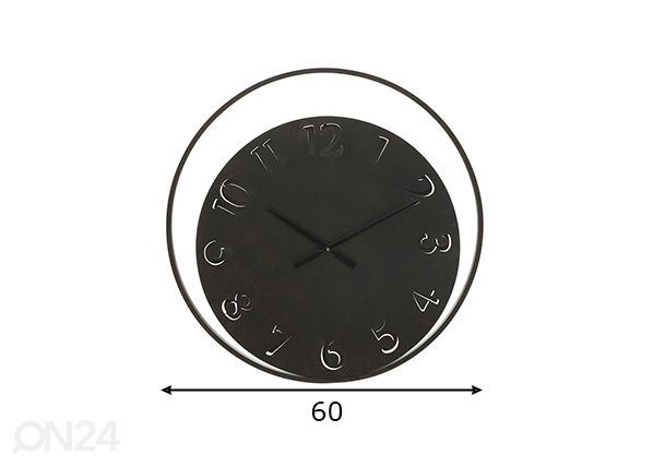Seinäkello mitat