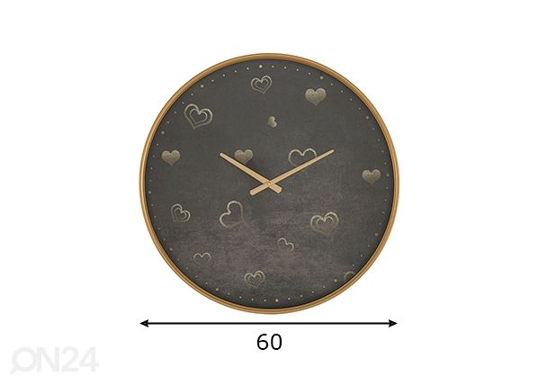 Seinäkello 60 cm mitat
