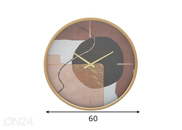Seinäkello 60 cm mitat