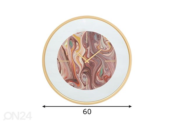 Seinäkello 60 cm mitat