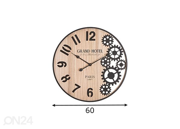 Seinäkello Grand 60 cm mitat