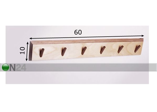 Seinäkoukusto HANKANEN, 60 cm mitat