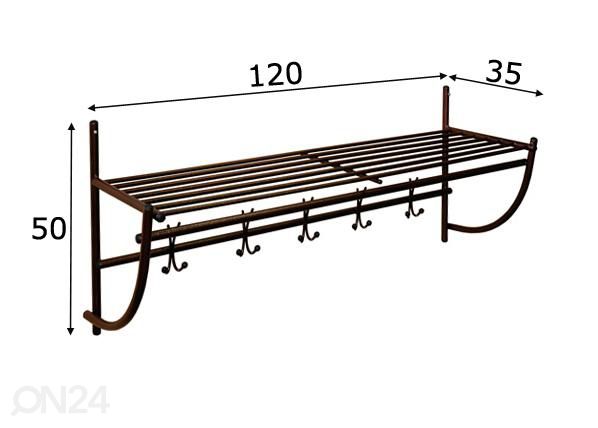 Seinänaulakko mitat
