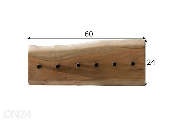 Seinänaulakko Albero mitat