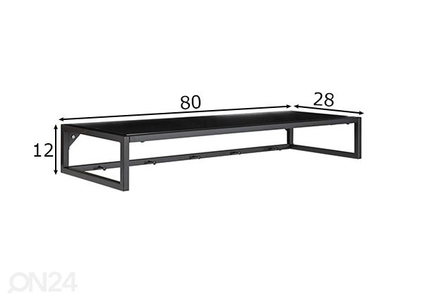 Seinänaulakko Skagen 80 cm mitat