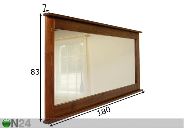 Seinäpeili 180x83 mitat