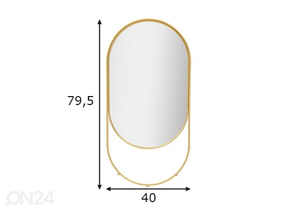 Seinäpeili mitat