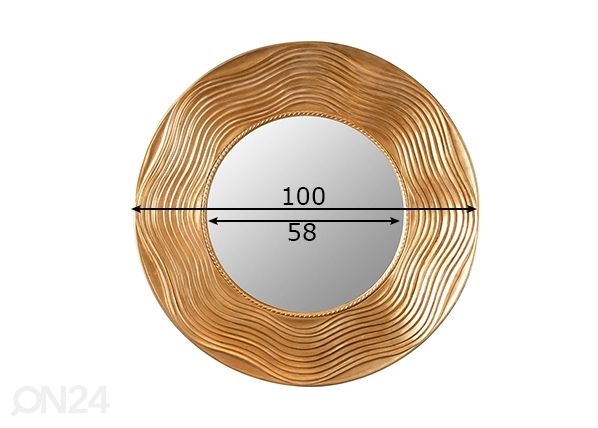 Seinäpeili Circle mitat