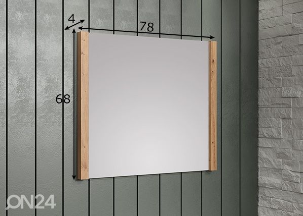 Seinäpeili Dakota mitat