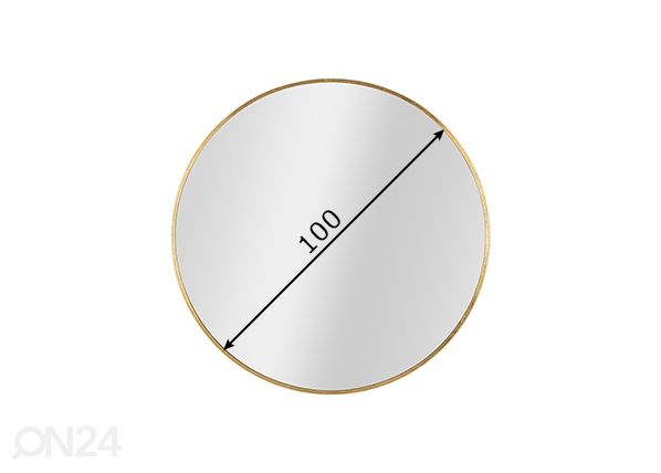Seinäpeili Elegant 100x100 cm mitat