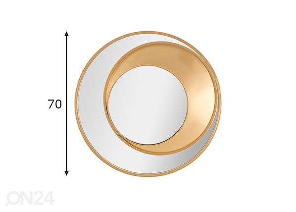 Seinäpeili Vortic mitat
