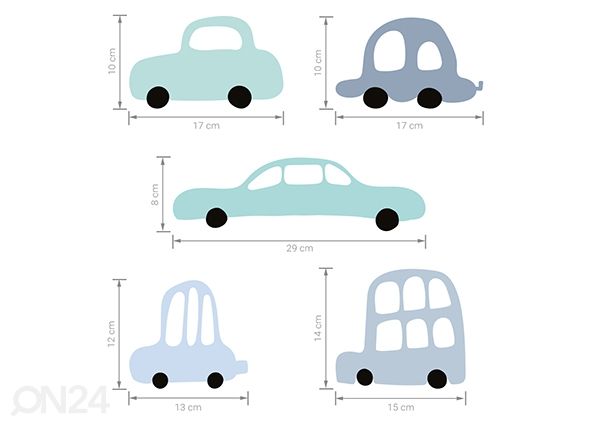 Seinätarra Autot mitat