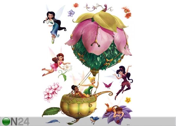 Seinätarra DISNEY FAIRIES IN A BALLOON 65x85 cm