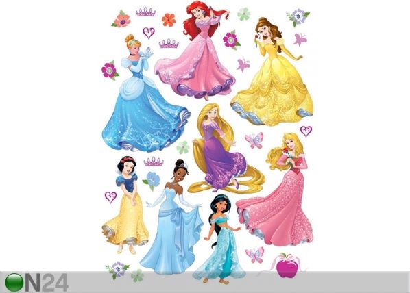 Seinätarra DISNEY PRINCESS 65x85 cm