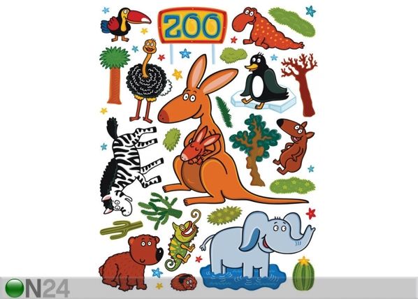 Seinätarra ZOO 65x85 cm