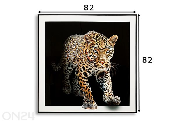 Seinätaulu Jaguar 82x82 cm mitat