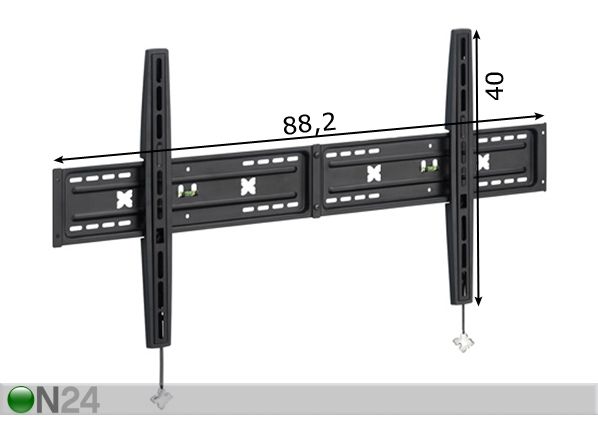 Seinäteline STILE SLIM S800 mitat