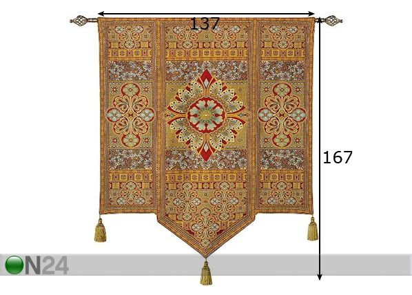 Seinävaate GOBELÄÄN MAROC 167x137 cm mitat