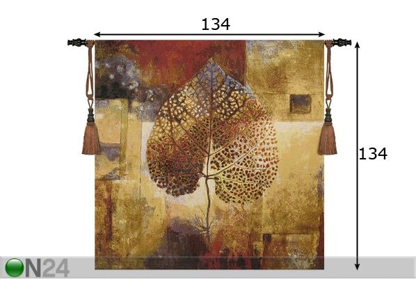 Seinävaate SYKSY 134x134 cm mitat