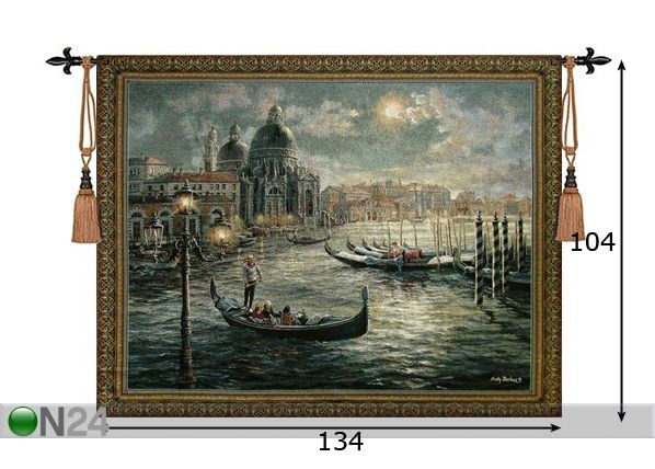 Seinävaate VENICE 104x134 cm mitat