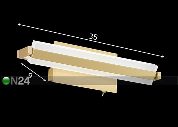 Seinävalaisin 1x26 W LED mitat