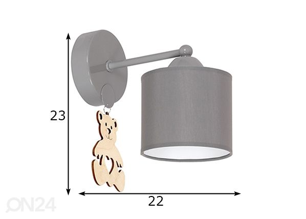 Seinävalaisin mitat