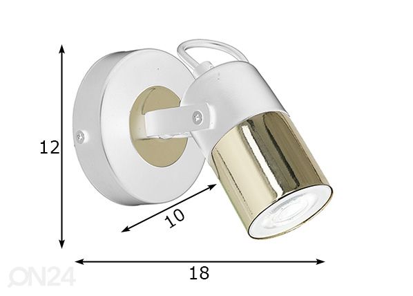 Seinävalaisin mitat