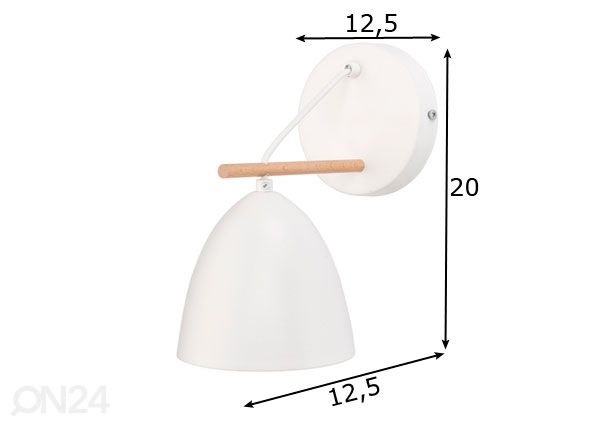Seinävalaisin Aida White mitat