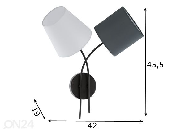 Seinävalaisin Almeida mitat
