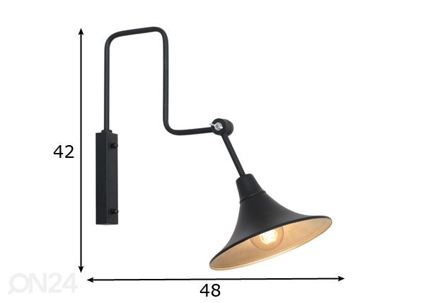Seinävalaisin ANTIKA mitat
