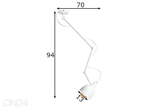 Seinävalaisin Arrow mitat