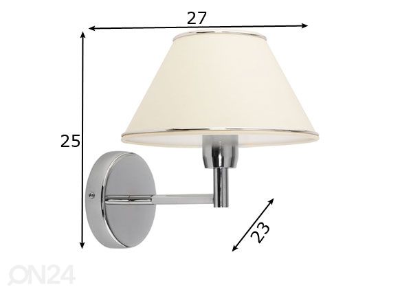 Seinävalaisin Begamo mitat