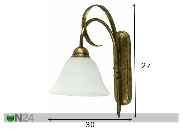 Seinävalaisin BIANKA mitat