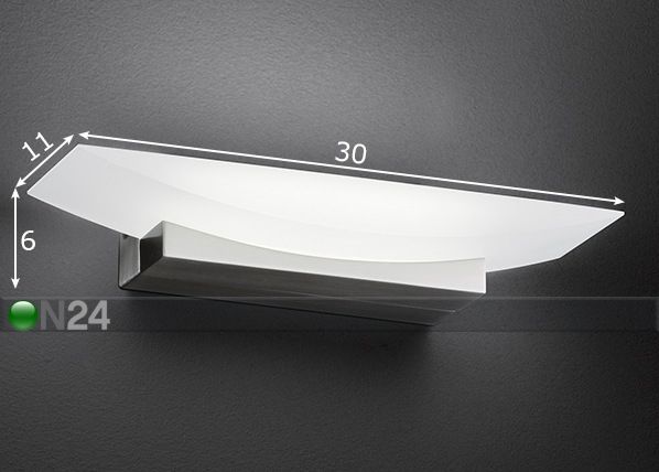 Seinävalaisin Bowl LED mitat