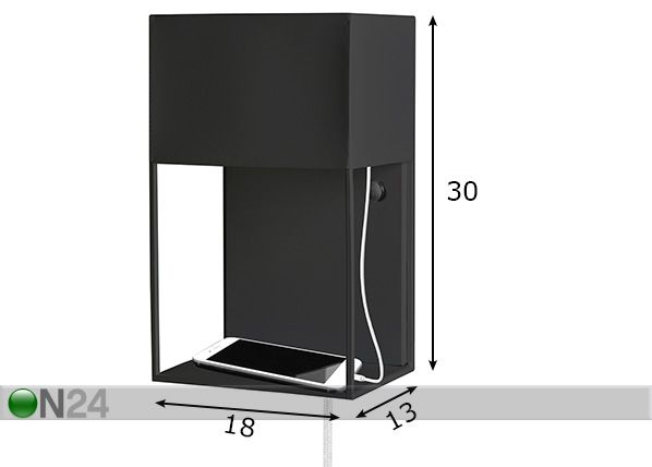 Seinävalaisin Box mitat