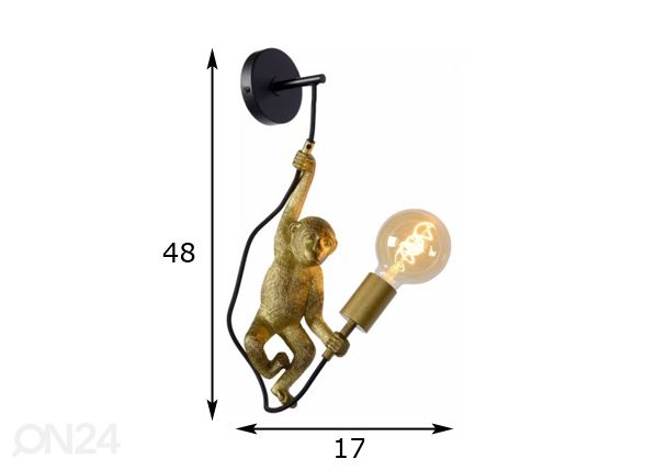 Seinävalaisin Chimp mitat
