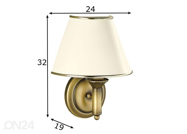 Seinävalaisin CLASSIC 1/2 mitat