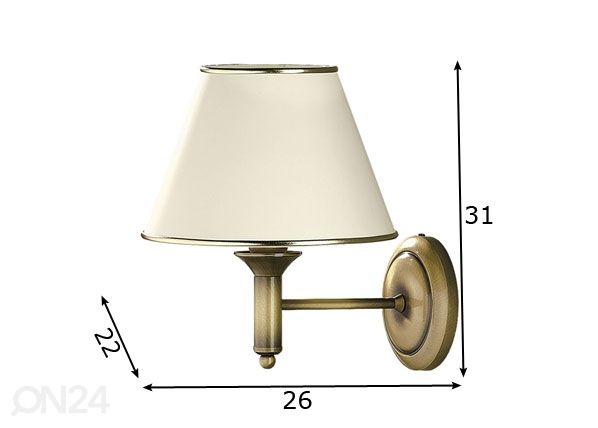 Seinävalaisin CLASSIC mitat
