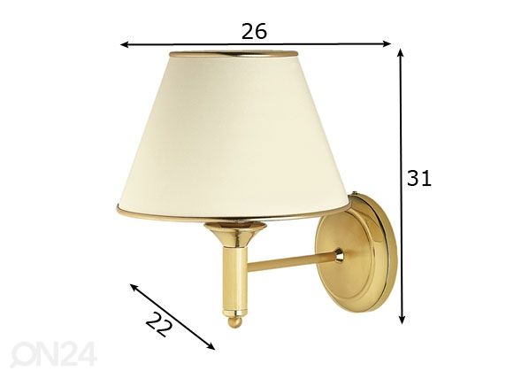 Seinävalaisin Classic-2 mitat