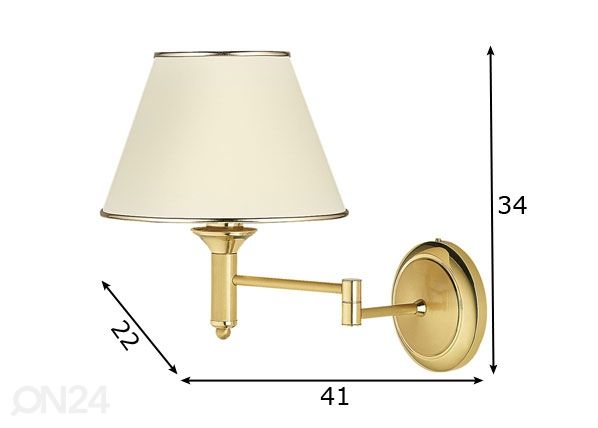 Seinävalaisin Classic-2 L mitat